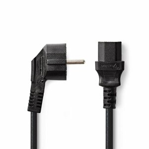 Nedis CEGT10000BK20 | Elektriciteitssnoer | 2 Meter | IEC 320 C13 Stekker | Zwart