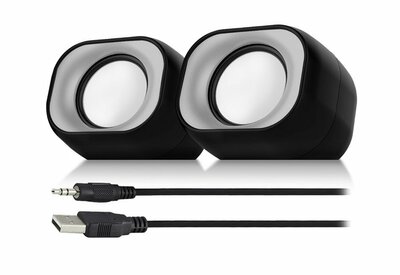 Eminent EM3513 | 2.0 Luidsprekerset | Compact Stereo Geluid | 34W RMS