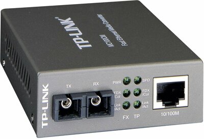 TP-Link MC210CS | Gigabit Media Converter | 1000 Mbit/s | Single-mode | 1310 nm | Zwart