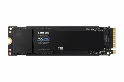 Samsung 990 EVO | 1TB NVMe SSD | M.2 | Gen4 | 5.000MB/s Lezen | 4.200MB/s Schrijven