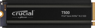 Crucial T500 | 1TB NVMe SSD | M.2 Gen4 | 7.300MB/s Lezen | 6.800MB/s Schrijven | Heatsink | OPEN BOX