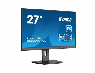 iiyama ProLite XUB2792HSU-B6 27″ | 1920 × 1080 Full HD IPS | 100 Hz | AdaptiveSync | USB-Hub | Monitor
