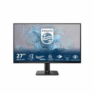 Philips 27E2N1100L/00 | 27" Full HD VA Monitor | 100Hz | 1ms | HDMI & VGA | Adaptive Sync | LowBlue Mode | Flicker-Free | Zwart
