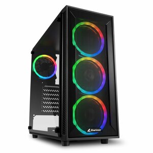 Sharkoon TG4M RGB | Midi Tower Case | Zwart