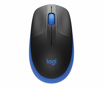 Logitech M190 | Draadloze Muis | Links- en Rechtshandig | RF | 1000 DPI | Zwart/Blauw