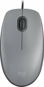 Logitech M110 Silent | Bekabelde Muis | Links- en Rechtshandig | USB-A | 1000 DPI | Grijs