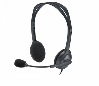 Logitech H111 | On-Ear Bedrade 3,5mm Koptelefoon met Microfoon | Grijs