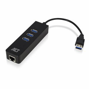 ACT AC6310 | USB 3.2 Gen 1 Interface Hub | Type-A | 5 Gbps | Zwart