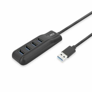ACT AC6320 | USB 3.2 Gen 1 Interface Hub | Type-A | 5 Gbps | Zwart