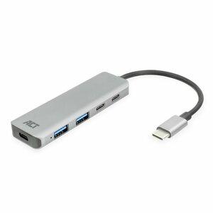 ACT AC7072 USB-C Hub 3.0 | 2x USB-A & 2x USB-C Poorten | 5 Gbps | Aluminium Behuizing | 12 cm Kabel