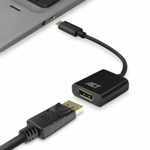 ACT AC7320 | USB-C naar DisplayPort Adapter | 0,15 m | Zwart