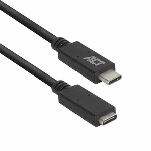ACT AC7412 | USB 3.2 Gen 1 Kabel | USB-C naar USB-C | 2m | Zwart