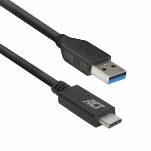 ACT AC7417 | USB 3.2 Gen 1 | USB-C naar USB-A | 2m | Zwart