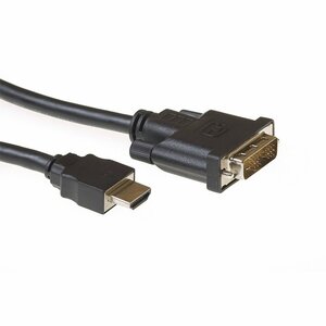 ACT AC7520 | HDMI naar DVI-D Kabel | 2 m | Zwart
