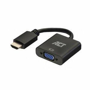 ACT AC7535 | HDMI naar VGA Adapter | 0,23 m | Zwart