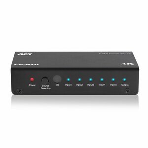 ACT AC7840 HDMI Switch | 5 Ingangen | 1 Uitgang | 4K @ 30Hz | Inclusief Afstandsbediening