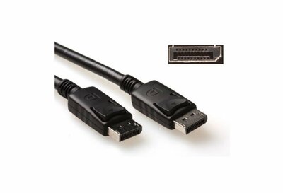 ACT AK3980 | DisplayPort Kabel | 2,0m | Zwart | Power Pin 20 Niet Aangesloten
