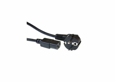 ACT AC3315 | Elektriciteitssnoer | 3 Meter | CEE7/7 naar C13 Stekker | Zwart