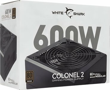 White Shark Colonel 2 | 600 Watt Bronze ATX PSU | Power Supply | Voeding