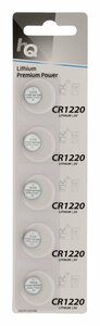 HQ HQCR1220/5BL | CR1220 Knopcelbatterij | 5 Stuks