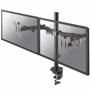 Neomounts Newstar FPMA-D550DBLACK | Verstelbare Monitor-bureaubeugel | Tot 32" | Max 8kg | VESA 100x100 | 2 Monitoren