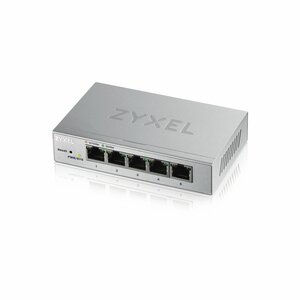 Zyxel GS1200-5 | Managed Switch | 5 Poorten | Gigabit Ethernet (10/100/1000 Mbps) | Zilver