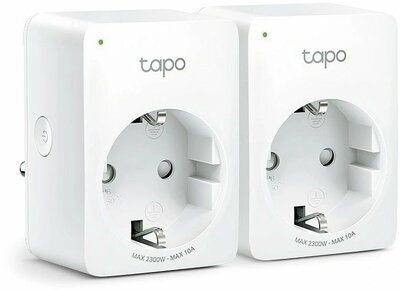 TP-Link Tapo P100 | Mini Smart Wi-Fi Stopcontact | 2990 W | Spraakbediening | Compact ontwerp | Wit