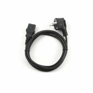 Gembird PC-186 | 1,8 m Stroomkabel | CEE 7/4 Male naar C14 | Zwart | VDE-goedgekeurd