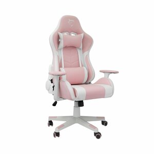 White Shark ROXY | Roze Gamestoel met Verstelbare Rugleuning | Belastbaar tot 120 kg