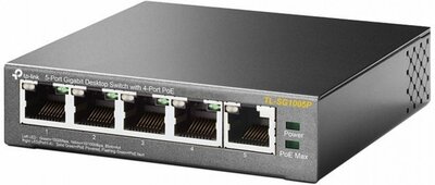 TP-Link TL-SG1005P | 5-Poorts Gigabit Desktop Switch | 4x PoE+ | Unmanaged