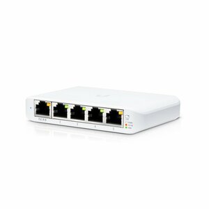Ubiquiti UniFi Switch Flex Mini (3-pack) | Managed Gigabit Switch | 5-Poorts | PoE In | Wit