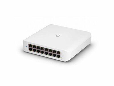 Ubiquiti UniFi Switch Lite 16 PoE | Managed L2 Switch | 16 Poorten | Gigabit Ethernet (10/100/1000 Mbps) | PoE | Wit