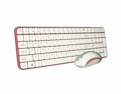 QWARE Wireless Waterford Toetsenbord + Muis Roze