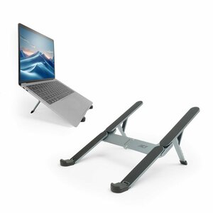 ACT AC8122 | Inklapbare Laptopstandaard tot 15,6" | 6 Verstelbare Standen | Aluminium | Inclusief Reistas