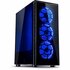 Inter-Tech CXC2 Blue Light | Midi Tower Case | Zwart_