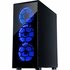 Inter-Tech CXC2 Blue Light | Midi Tower Case | Zwart_