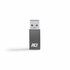 ACT AC7375 tussenstuk voor kabels USB Type-C USB Type-A Grijs_