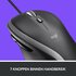 Logitech M500s Advanced | Bedrade Muis | Rechtshandig | USB-A | 4000 DPI | Zwart/Zilver_