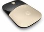 HP Z3700 | Ambidextrous Draadloze Muis | RF-Draadloos | 1200 DPI | Gold_