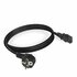 ACT AC3305 | Elektriciteitssnoer | 2 Meter | Netstekker Type F naar C13 | Zwart_