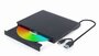 Gembird DVD-USB-03 | Externe CD/DVD Brander & Speler | USB & USB-C | Compact ontwerp | Zwart_