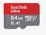 SanDisk Ultra | MicroSDXC | 64GB | Class 10 | UHS-I U1 | A1 | Tot 140MB/s | Inclusief SD-adapter_