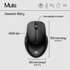 HP 430 | Multi-Device Ambidextrous Draadloze Muis | RF-Draadloos + Bluetooth | 1200 DPI | Zwart_