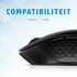 HP 430 | Multi-Device Ambidextrous Draadloze Muis | RF-Draadloos + Bluetooth | 1200 DPI | Zwart_