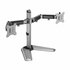 White Shark TUTANKHAMUN | Monitor-bureaustand | Tot 32" | Max 9kg | VESA 100x100 | 2 Monitoren_