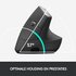 Logitech MX Vertical | Ergonomische Draadloze Muis | Rechtshandig | RF + Bluetooth | 4000 DPI | Zwart/Zilver_