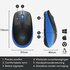 Logitech M190 | Draadloze Muis | Links- en Rechtshandig | RF | 1000 DPI | Zwart/Blauw_