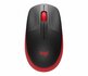 Logitech M190 | Draadloze Muis | Links- en Rechtshandig | RF | 1000 DPI | Zwart/Rood_