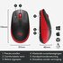 Logitech M190 | Draadloze Muis | Links- en Rechtshandig | RF | 1000 DPI | Zwart/Rood_