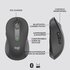 Logitech Signature M650 Large | Draadloze Muis | Rechtshandig | RF + Bluetooth | 2000 DPI | Grafiet_